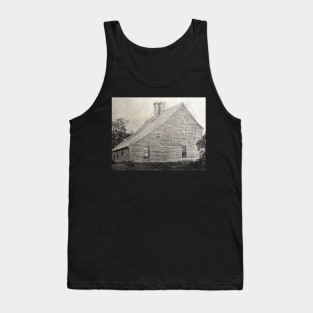 Old House, New England, GRAINY photo from 1800s Tank Top